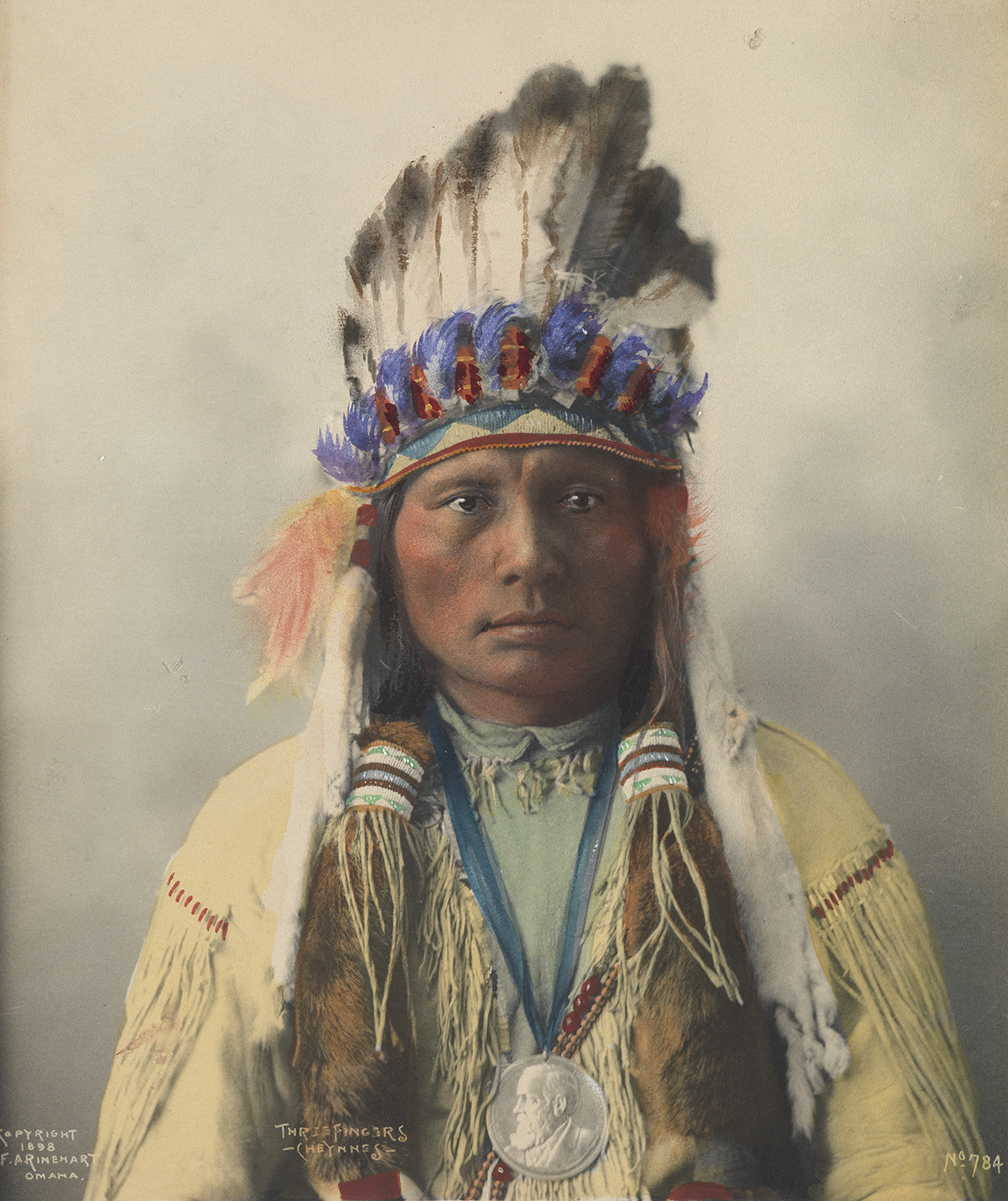 FRANK A. RINEHART (1861-1928) Geronimo (Guiyatle), Apache * Three Fingers, Cheyenne.